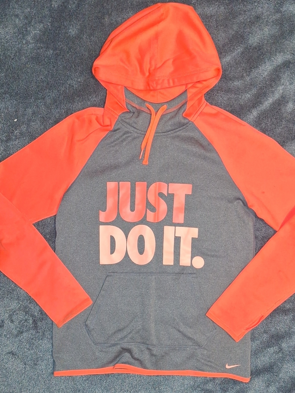 Nike Two-Tone Gray & Coral 'Just Do It.' Hoodie